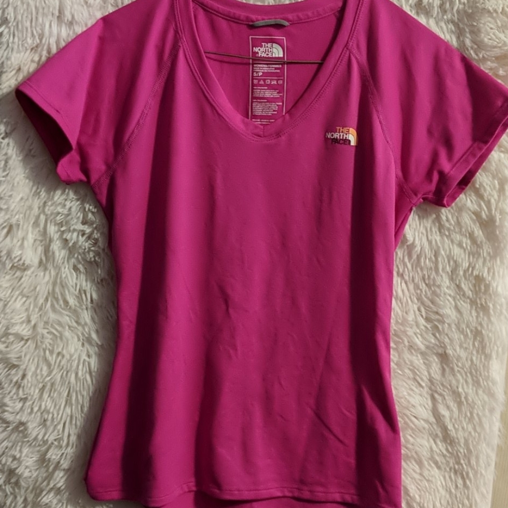 North Face pink Drifit shirt lightweight t shirt